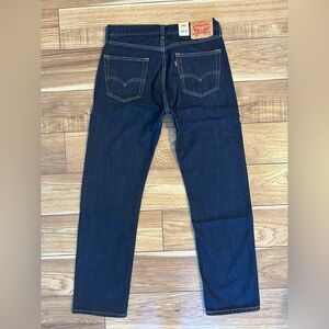 LEVI'S 505 Regular Straight Jeans Men's 33 x 32 Dark Wash New With Tags